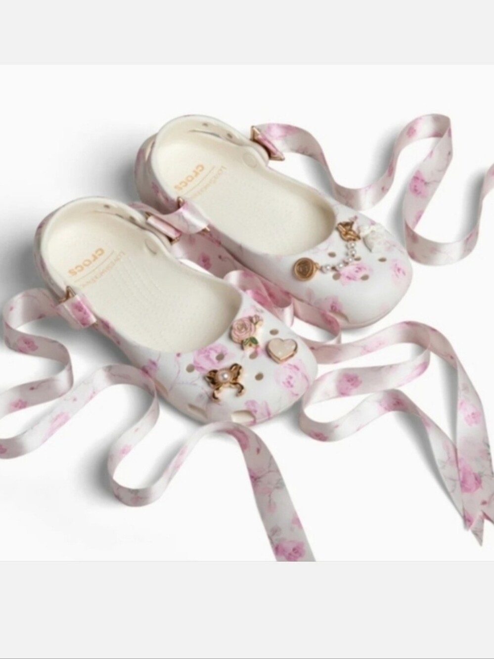 NWT loveshackfancy x crocs Classic Ballet Flat - Picture 3 of 9